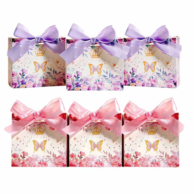 Event Party Box - 10/20Pcs Butterfly Design Paper Gift Packaging