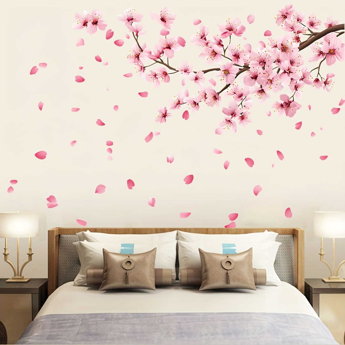 Flower Wall Panel - Large Cherry Blossom Tree Wall Stickers
