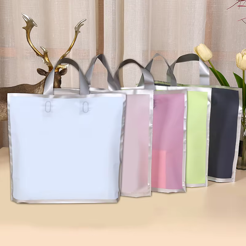 50Pcs Frosted hand shopping ba - đánh giá và giá Party Event Supply Store