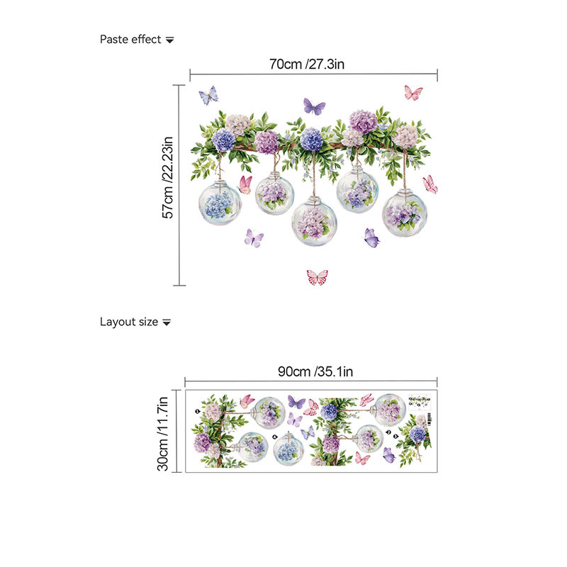 1 Piece of Hydrangea Flower Wa - đánh giá và giá Flower Wall Panel
