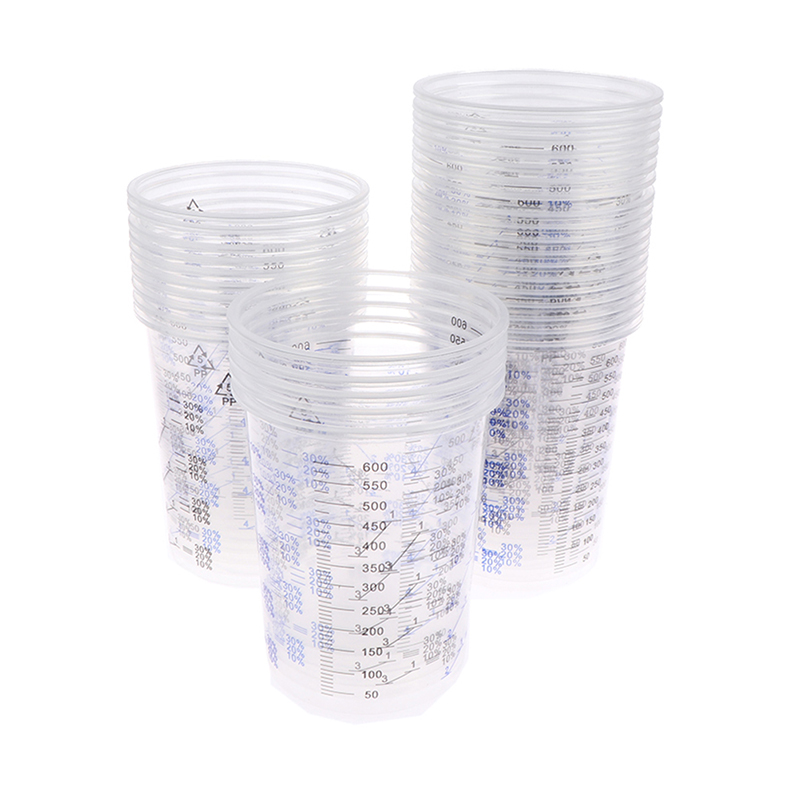 10/50pcs Paint Mixing Calibrat - đánh giá và giá Plastic Cup 50Pcs
