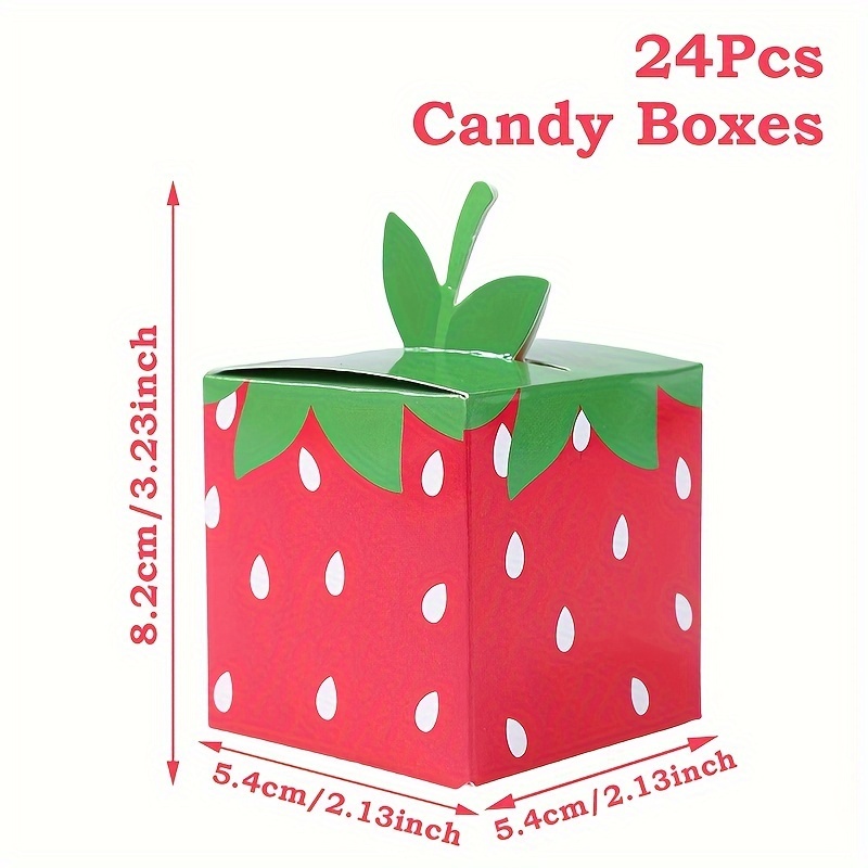 12/24PCS Sweet Fruit Strawberr - đánh giá và giá Event Party Box