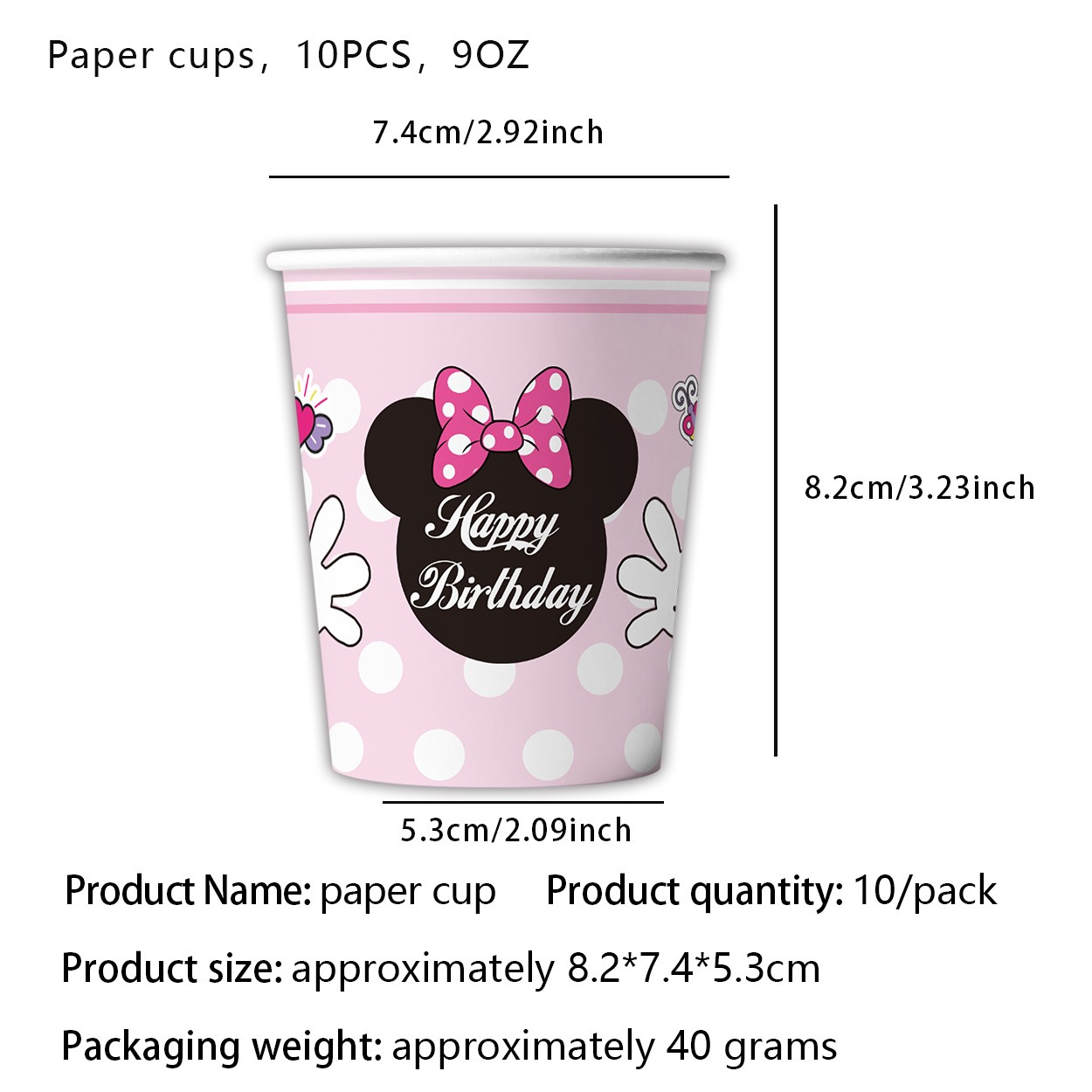Pink Cartoon Mouse Ear Themed  - đánh giá và giá Table Cloth Disposable