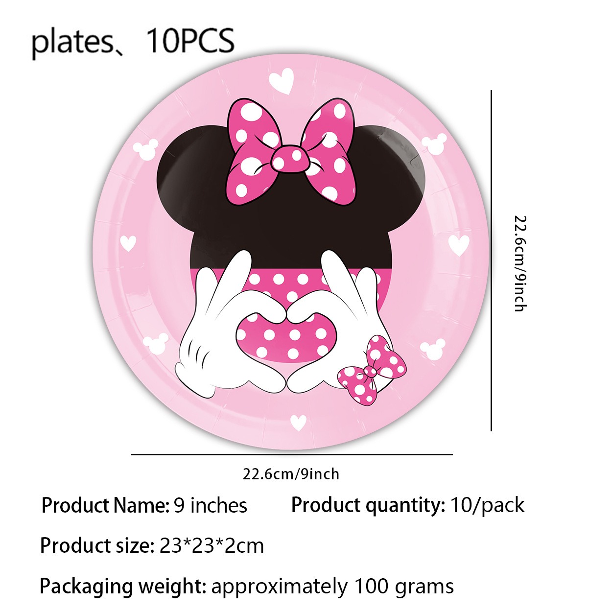Pink Cartoon Mouse Ear Themed  - đánh giá và giá Table Cloth Disposable