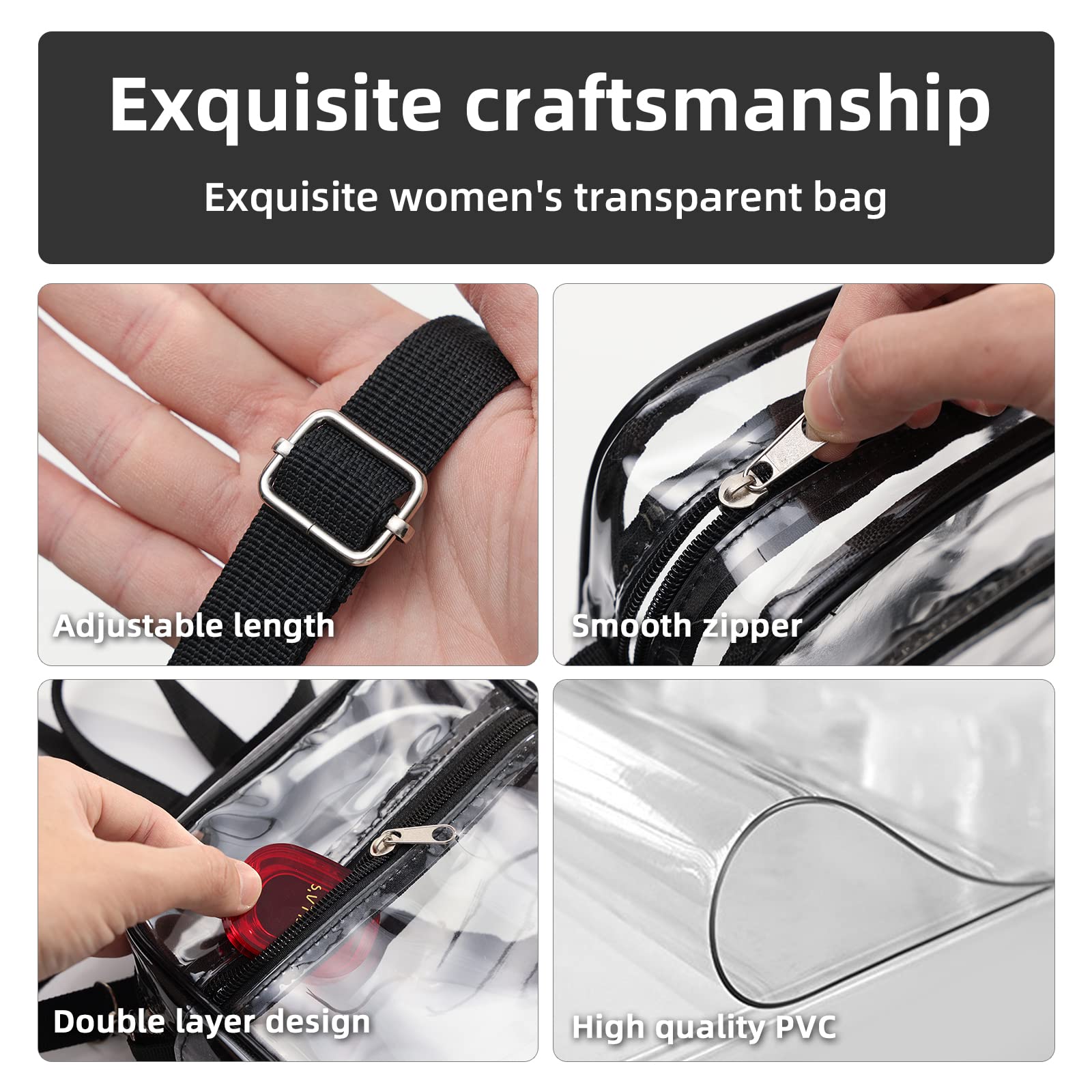 1-10PCS Women Clear Crossbody  - đánh giá và giá Event & Party Supply Photos