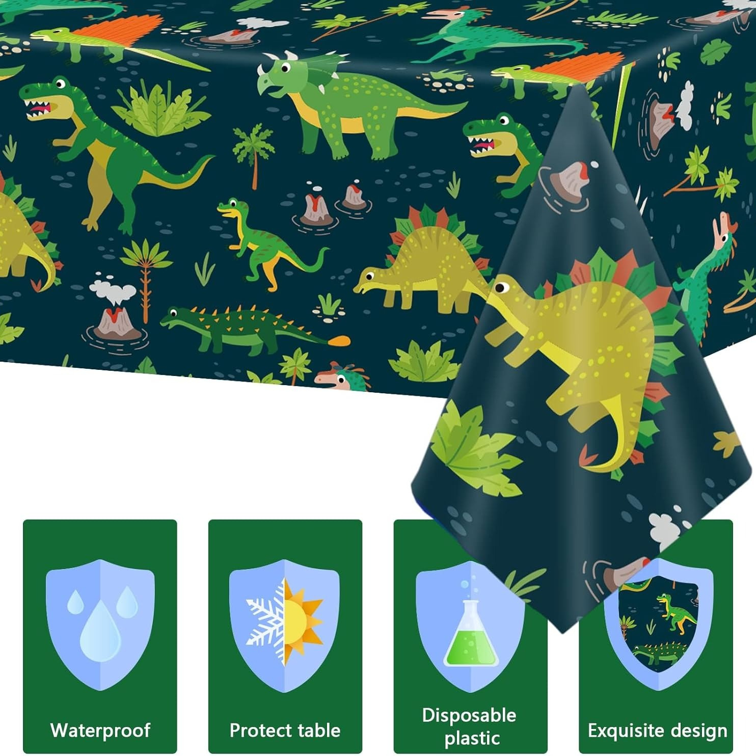 Dinosaur Tablecloth Disposable - đánh giá và giá Table Cloth Disposable