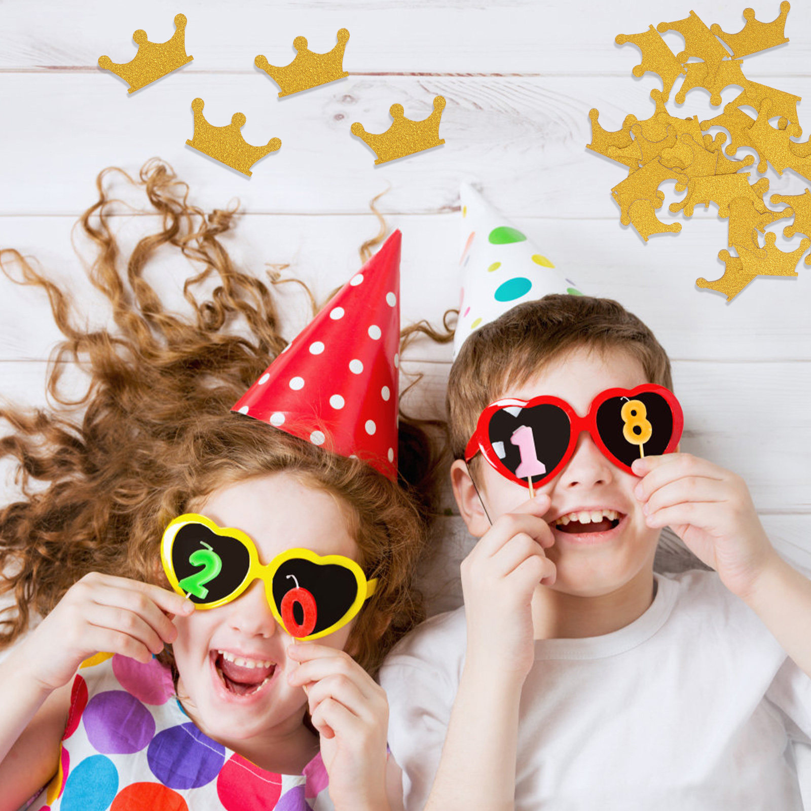 200Pcs Double Sided Crown Conf - đánh giá và giá Papercraft Supply Confetti